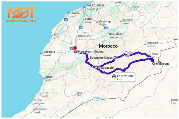 2 Days Desert tour from Marrakech Marrakech to Merzouga Desert in 2 Days Morocco Desert tours Marrakech Trips Morocco Holidays trip.