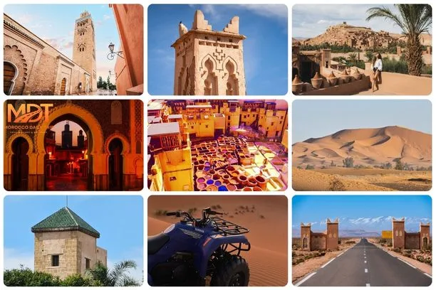 5 Days Morocco tour from Fes to Marrakech via Merzouga Desert, Fes to Marrakech itinerary via Sahara Desert of Merzouga, Fes Desert Trips.